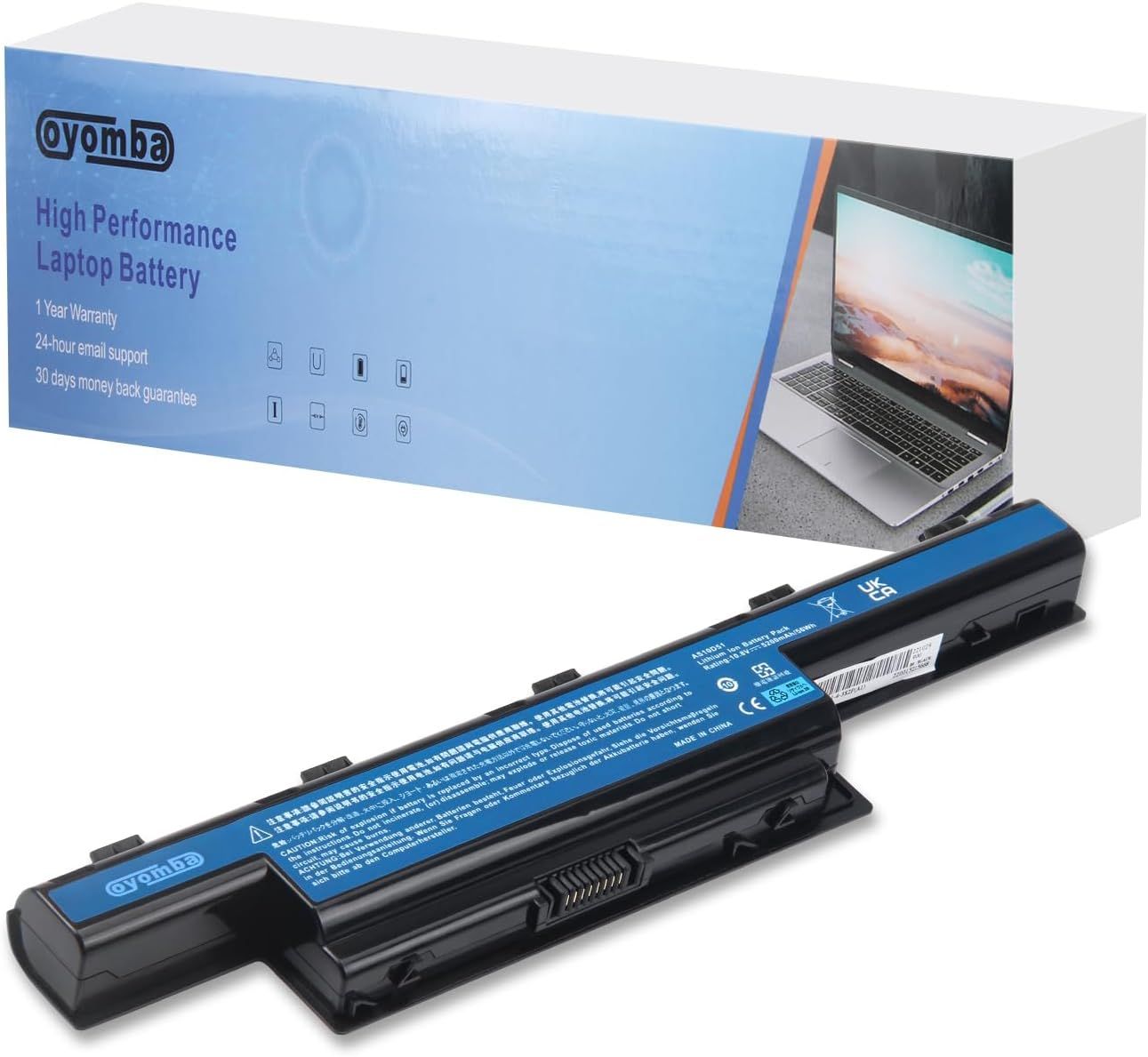 AOAL-As10D31 Batterie D'Ordinateur Portable Pour Acer As10D3E As10D41 As10D51 As10D5E As10D61 As10D81 As10G31 Btp-Dtbm Aspire Series 4771 4771G 4771Z 5250 5251 5551 5750 5750G Emachine Series E640