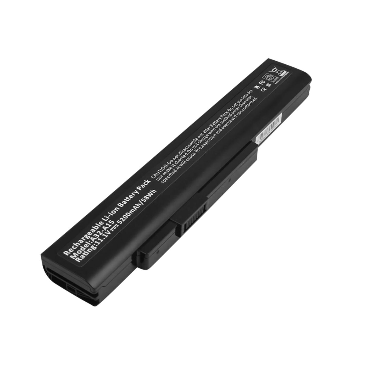 Batterie pour PC Portable MSI CX640 CR640 Li-ion 11.1V 5200mAh 58wh Noir