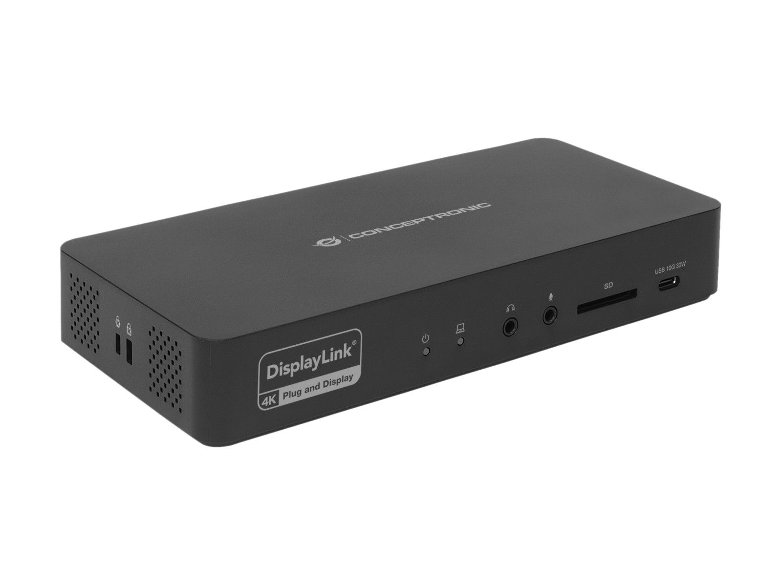 Conceptronic Type-C Docking Station with USB 3.2 Gen 2 (3.1 Gen 2) - Black