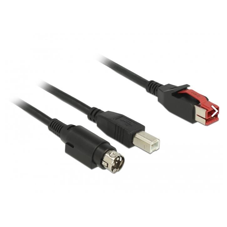 Cable Delock USB 2.0 1 m Tipo B Negro