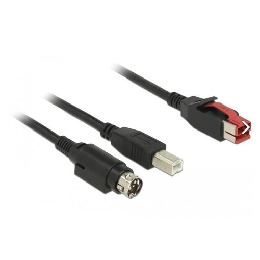 Delock USB 2.0 Cable 1m Type B Black