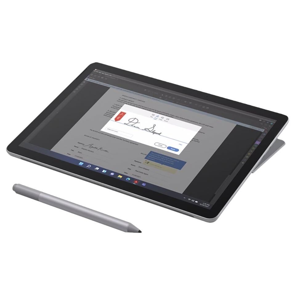 Microsoft Surface Go 4 for Business - 10.5" N-series N200 8 Go RAM 128 Go SSD Intel UHD Graphics - Argent