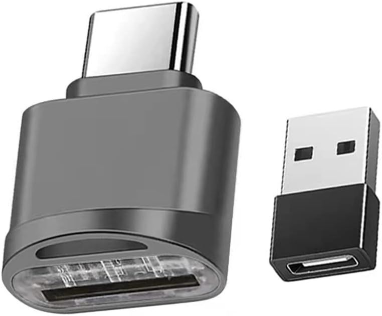 NSIECD-Lecteur de Carte Micro SD, Lecteur de Carte de Type C avec Adaptateur USB C, Lecteur de Carte OTG USB C vers Micro SD SDXC SDHC,Convient pour Samsung, MacBook, Smartphones de Type C, tablettes
