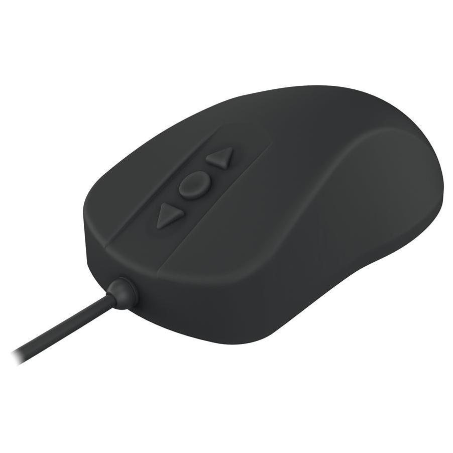 Contour Active Key MedicalMouse AK-PMH12 - Standard Sized - souris - medical, hygienic design - optique - 5 boutons - filaire - USB - noir