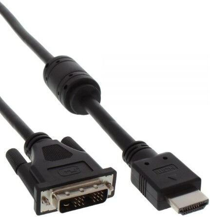 InLine 17664 câble vidéo et adaptateur 1,5 m HDMI DVI Noir
