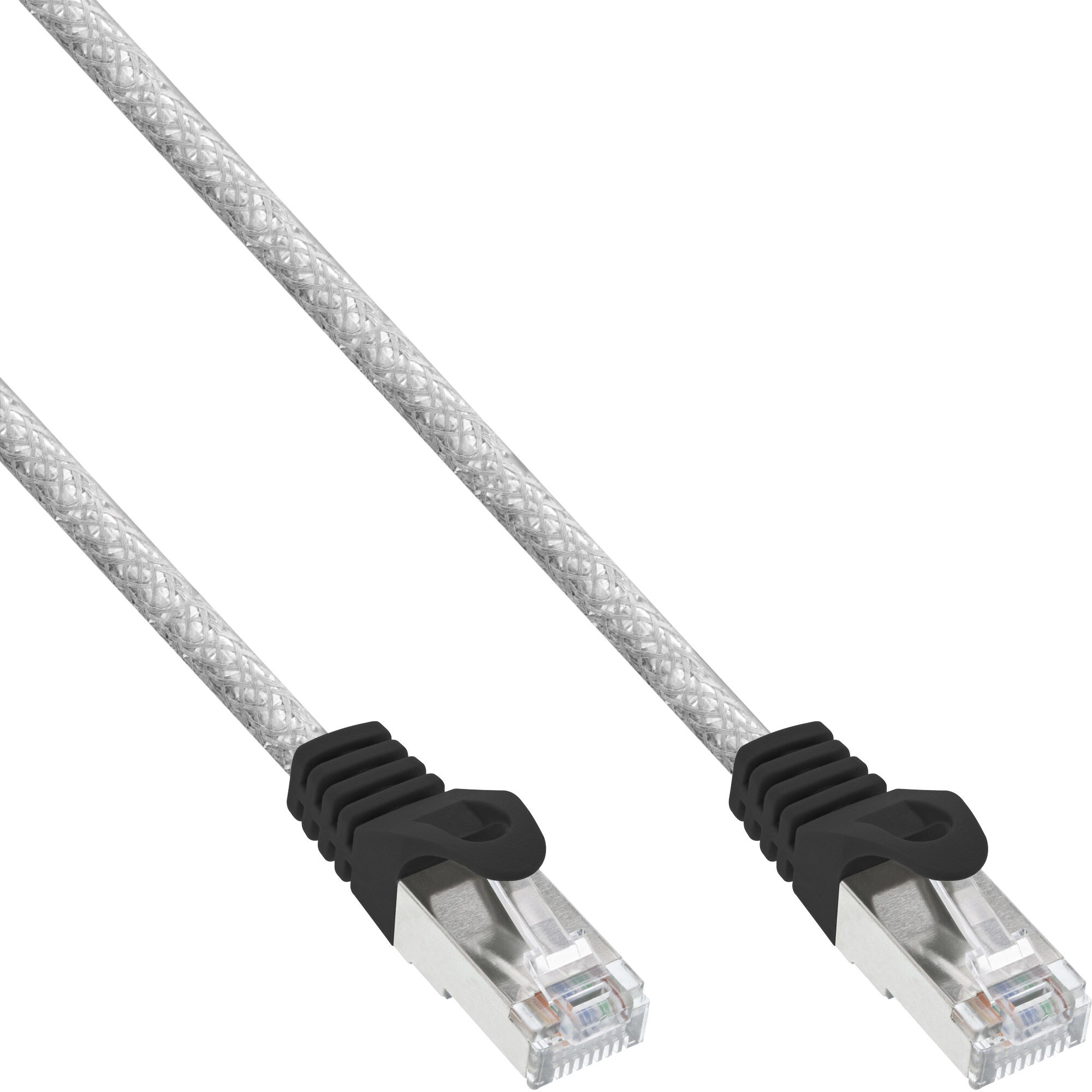 InLine 72511T câble de réseau Transparent 1 m Cat5e SF/UTP (S-FTP)