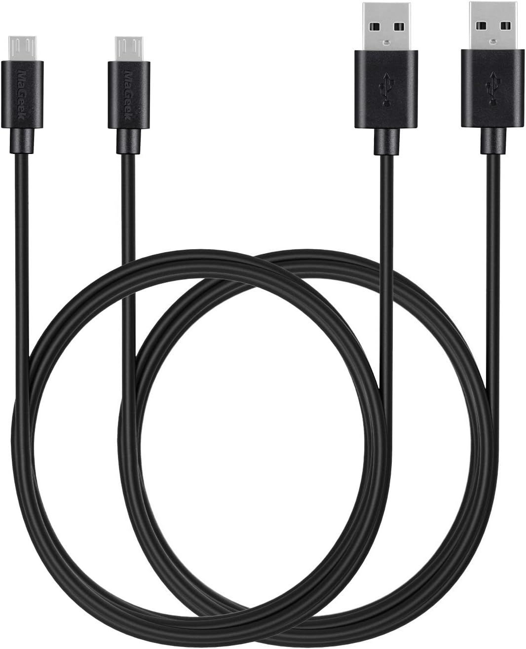 SPIDER INSTINCT 2-Pack 1.8m High-Speed USB 2.0 Sync and Charge Cables (Black)