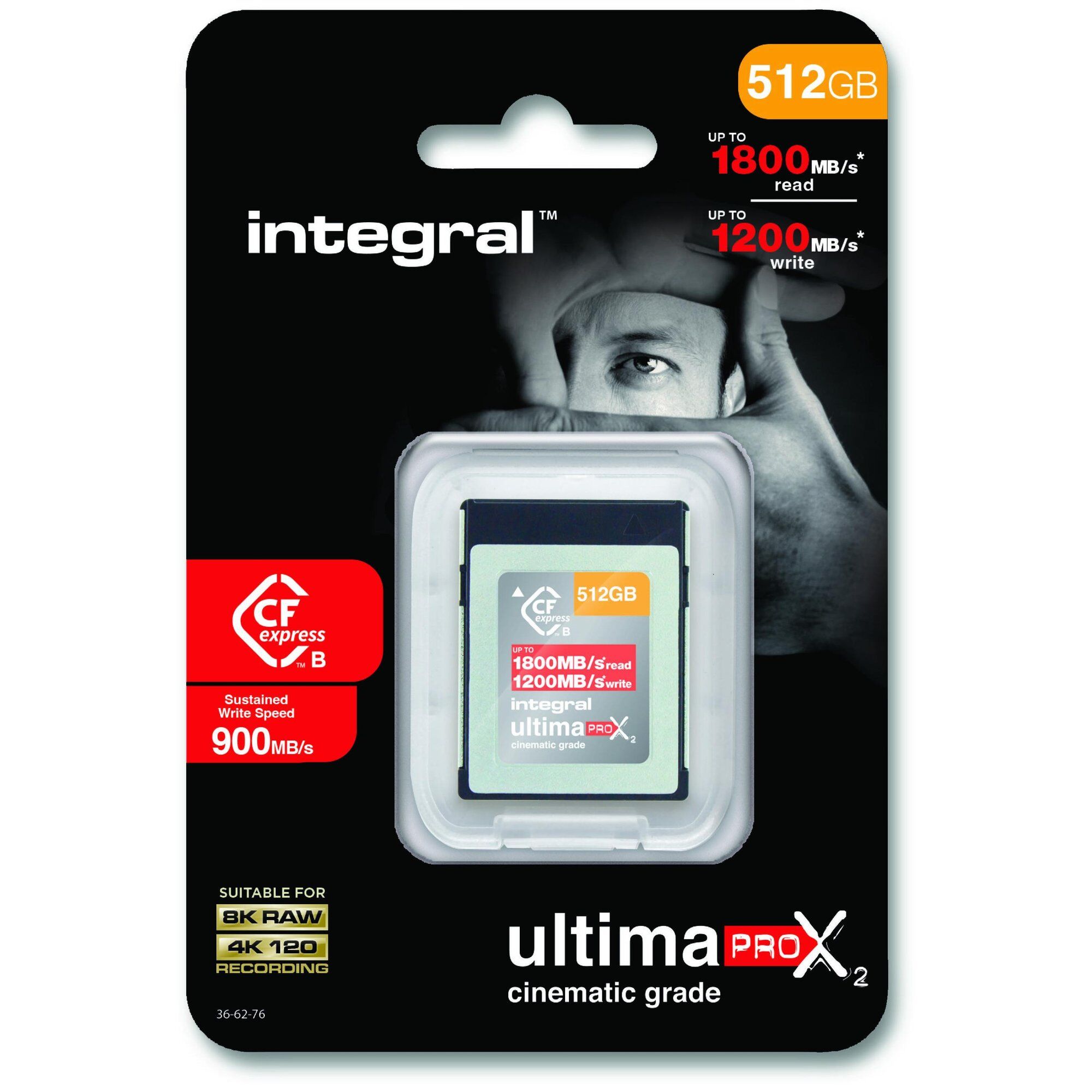 Integral INCFE512G1800/1200/S900 mémoire flash 512 Go CFexpress Type B