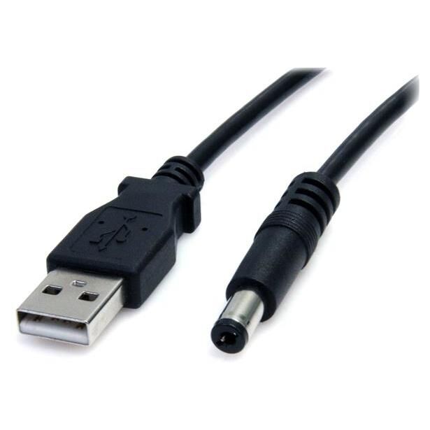 StarTech.com Câble d'alimentation USB vers prise DC de 91 cm - Cordon USB vers connecteur Type M 5V
