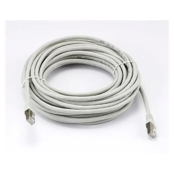 Heden - Câble réseau - RJ-45 (M) droit pour RJ-45 (M) droit - 10 m - S/FTP - CAT 6a - moulé - gris