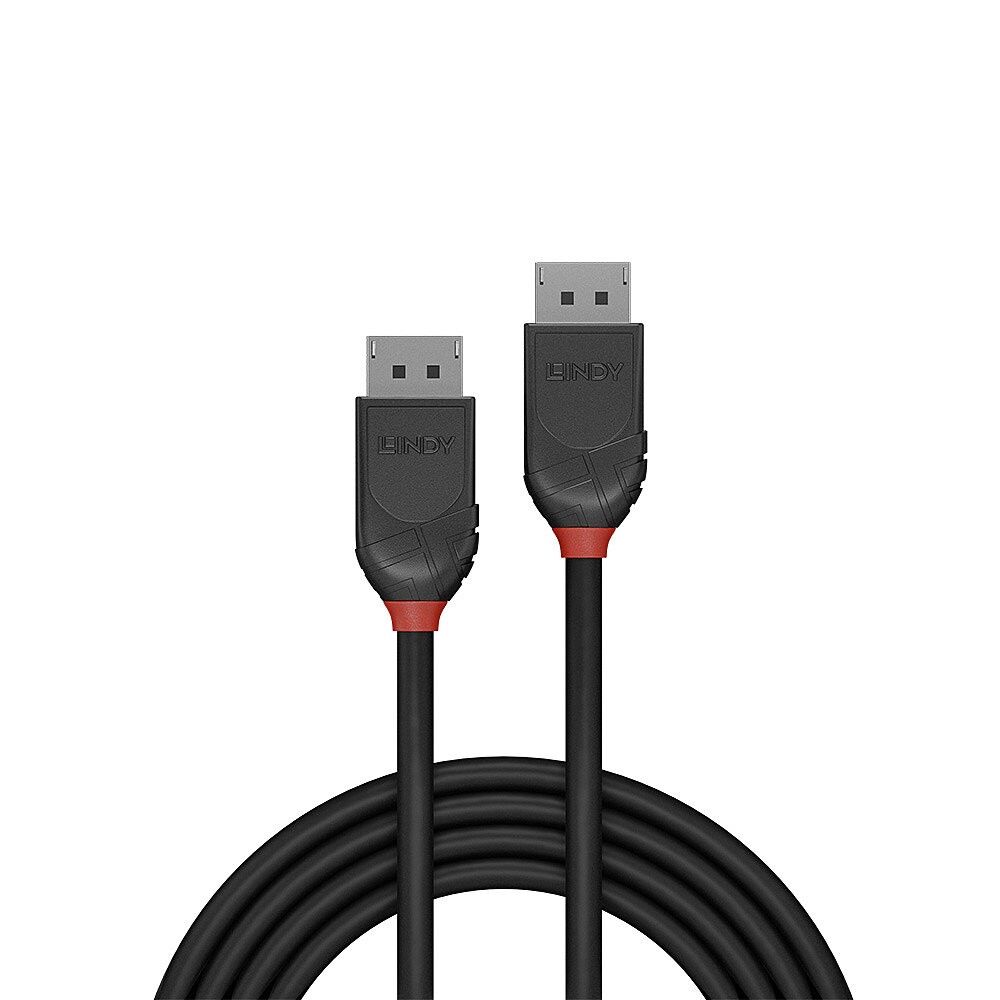 LINDY Câble DisplayPort 2.1 80G 3m, Black Line