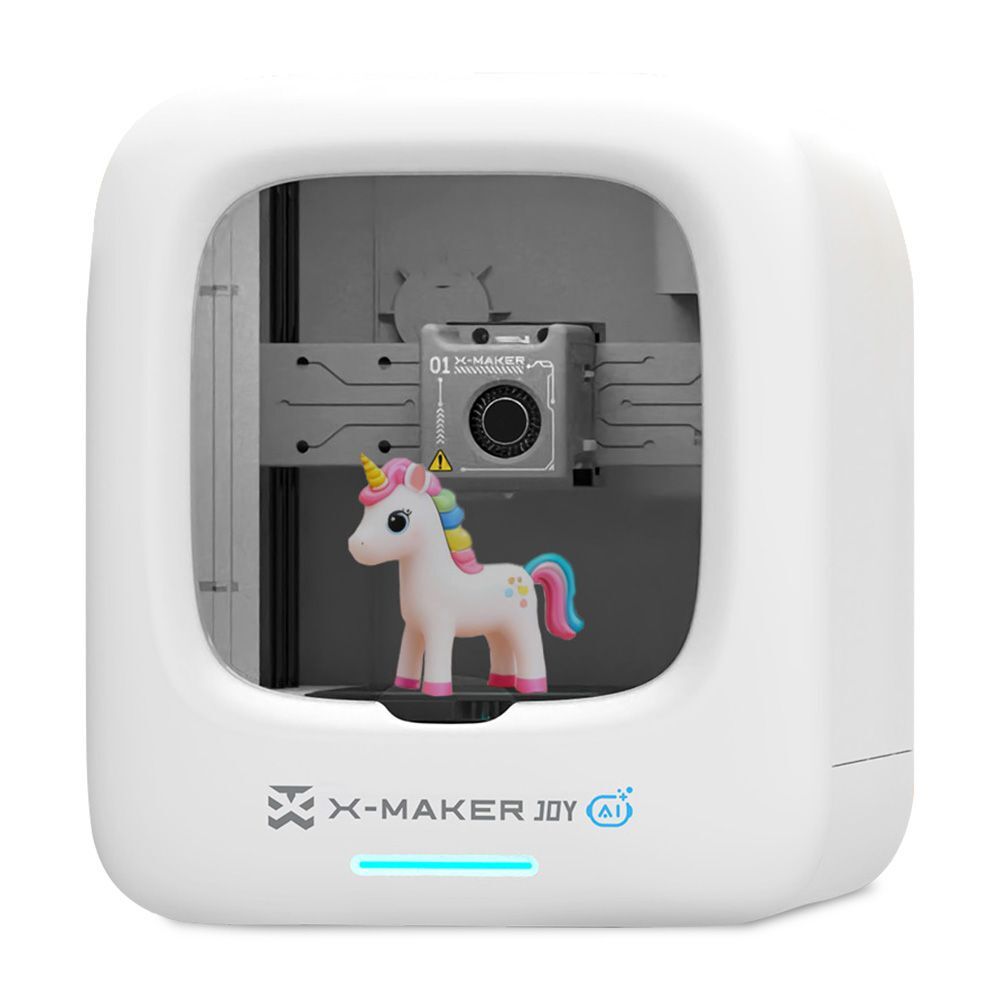 Imprimante 3D AOSEED X-MAKER JOY AI+ V4.0 pour enfants, entièrement fermée, volume d'impression de 120×120×120mm, buse à 260 °C, vitesse d'impression de 300mm/s, contrôle via Wi-Fi et application