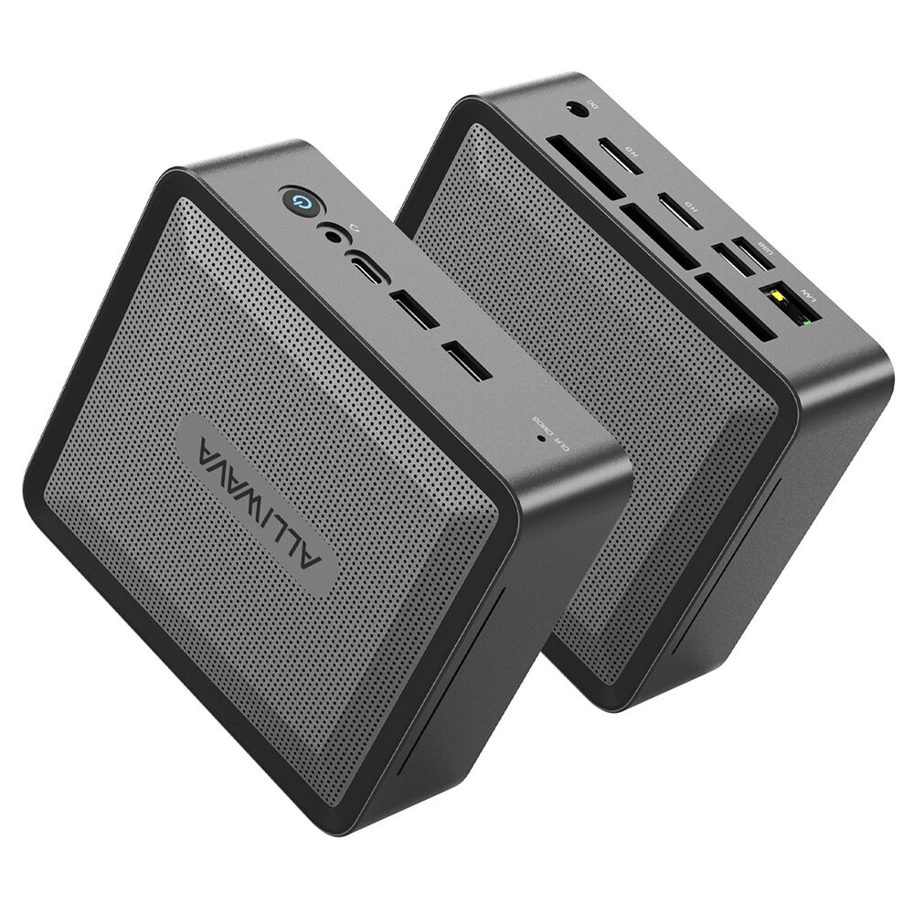 Mini PC ALLIWAVA U58 - AMD Ryzen 7 5825U 8 C?urs (4.5GHz), 16Go RAM, 512Go SSD. Triple Écran 4K 60Hz (HDMI+USB-C), Wi-Fi 6E, BT 5.2, RJ45. Idéal Télétravail & Multitâche
