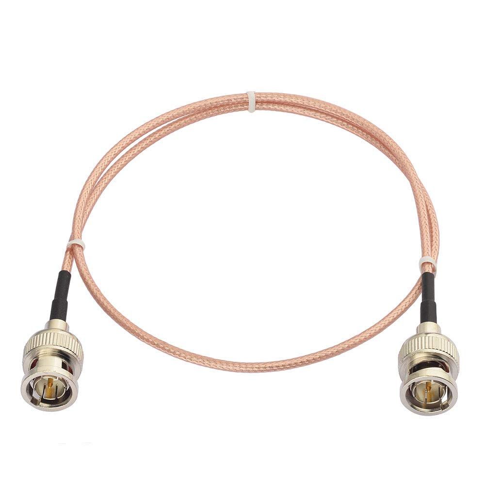 MEVRONISSHOP-Câble Rallonge BNC Vidéo SDI BNC Mâle vers Mâle 75 Ohm Cordon Câble Coaxial RG179 Fin 60 cm pour Moniteur Caméra SDI 4K 1080P 6G3G HD Enregistreur Caméras et équipements Vidéo