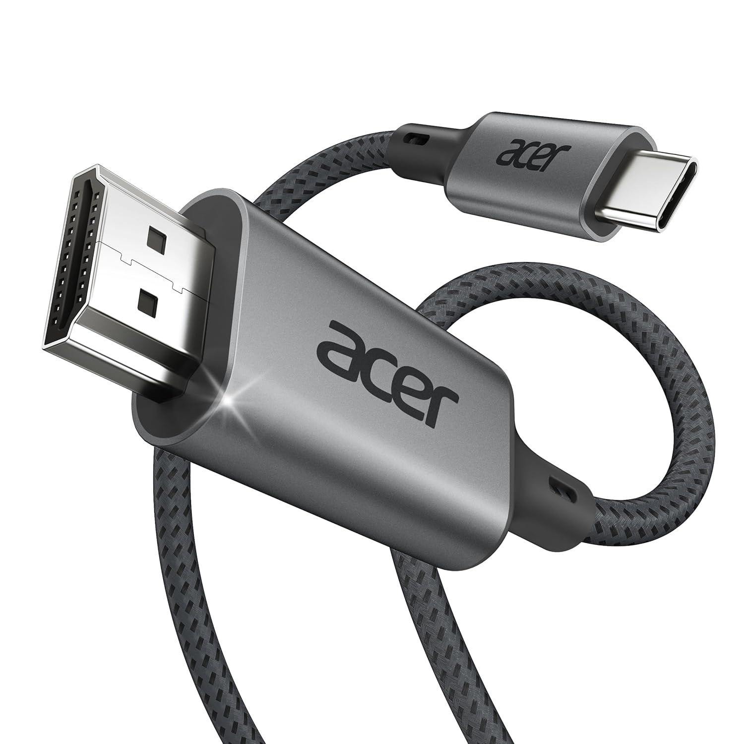 MEVRONISSHOP-Câble USB C vers HDMI 4K@60Hz, Cable Thunderbolt 4 3 Type C HDMI 2.0 Compatible avec iPhone 16 Plus Pro Max 15 MacBook Pro Air Surface Pro 10 iPad Pro Air Galaxy S24 Ultra 3M