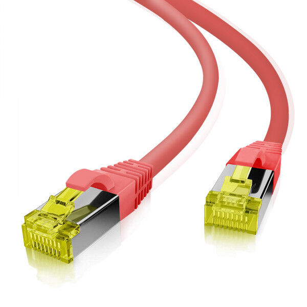 Helos 263774 câble de réseau Rouge 25 m Cat6a S/FTP (S-STP)