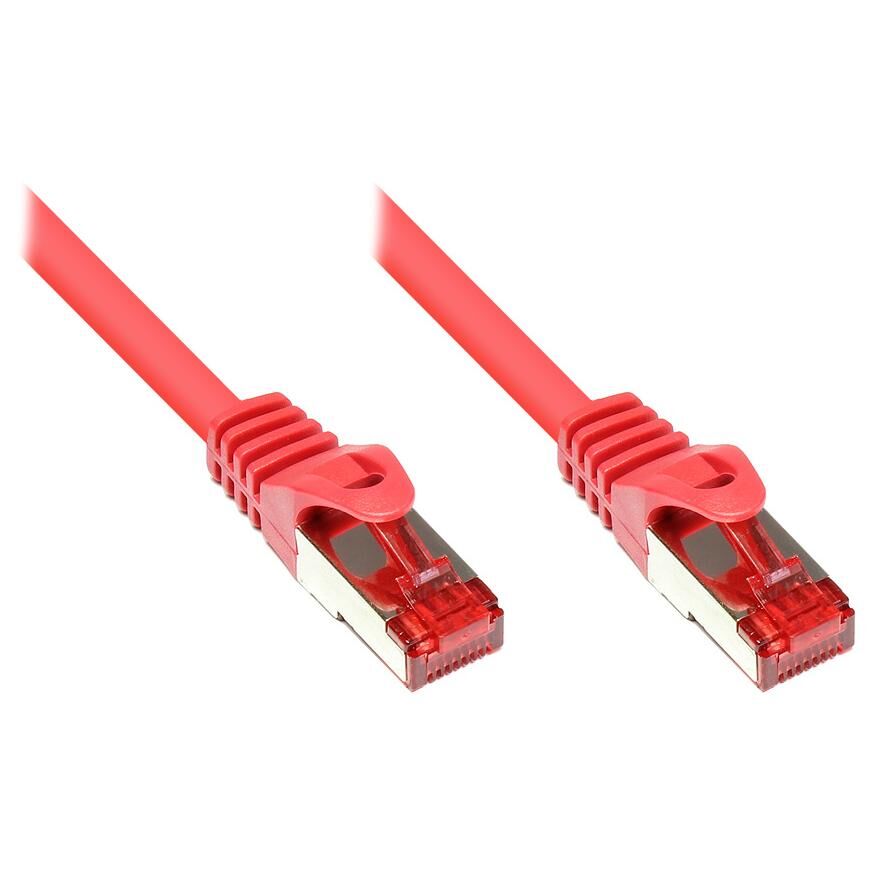Alcasa 8060-002R câble de réseau Rouge 0,15 m Cat6 S/FTP (S-STP)