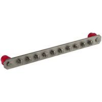 Barre de bus Dehn + Soehne DEHN PAS I 10AP M10 V2A, 43,5 cm, Acier inoxydable, 1 pièce