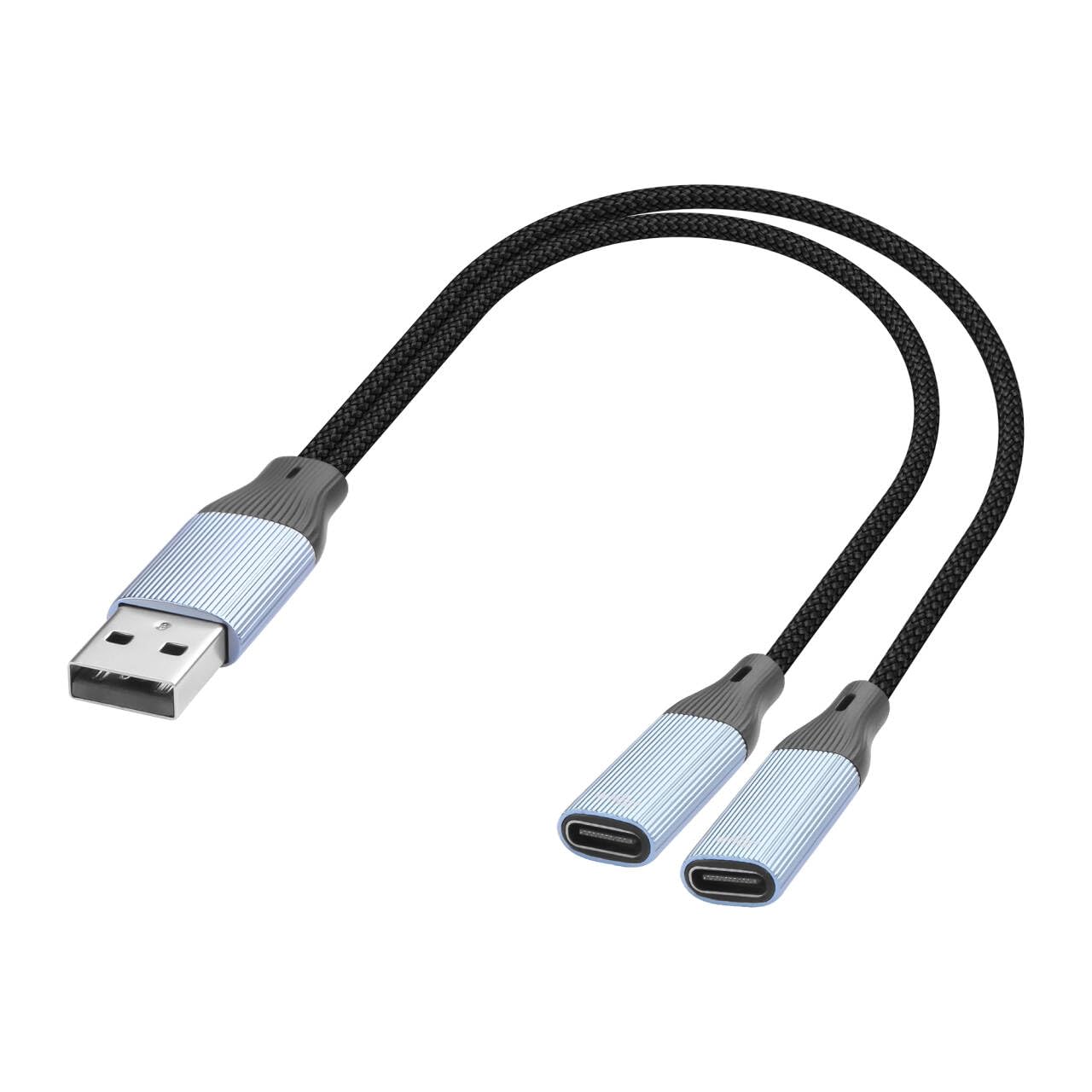 SUBZONAL-Câble répartiteur USB-C, USB 2.0 mâle vers double type C femelle, câble adaptateur USB A vers double port de type C, câble de charge et de données pour téléphone, tablette, ordinateur portab