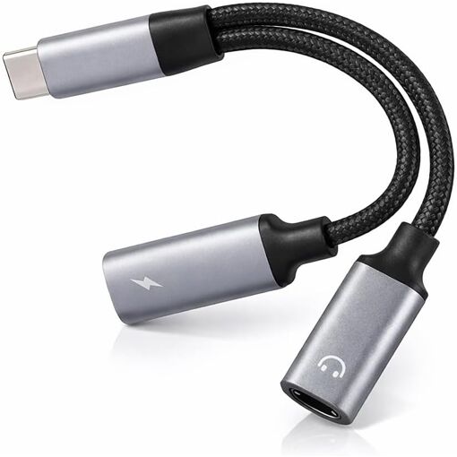 Subzonal Magnetic USB C Adapter 2-in-1, Splitter USB C to USB C with Quick Charge PD 60W and Hi-Fi Audio 96kHz 24bit