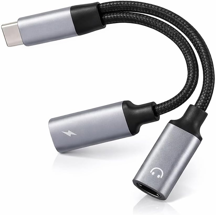 SUBZONAL-Adaptateur Magnétique USB C 2 en 1, Splitter USB C vers USB C, Charge Rapide PD 60W et Audio Hi-FI 96kHz 24bit, Compatible avec Appareils Type C pour Écoute et Charge Simultanées