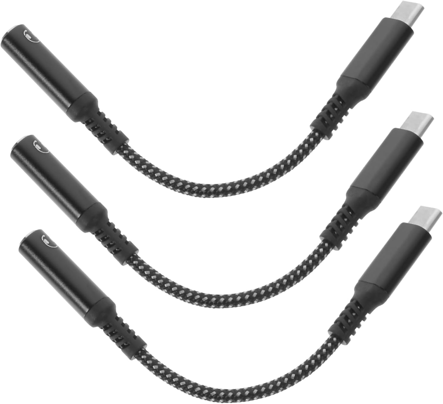 SUBZONAL-3pièces Lot de Adaptateurs USB-c vers Prise Jack pour Téléphone Câble Adaptateur pour Casque Audio