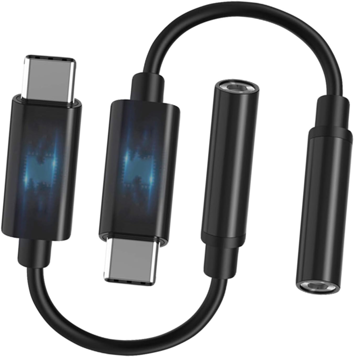 SUBZONAL-2pièces Adaptateur USB-c vers Jack pour Écouteurs Câble Audio pour Téléphones Et Tablettes sans Prise Audio