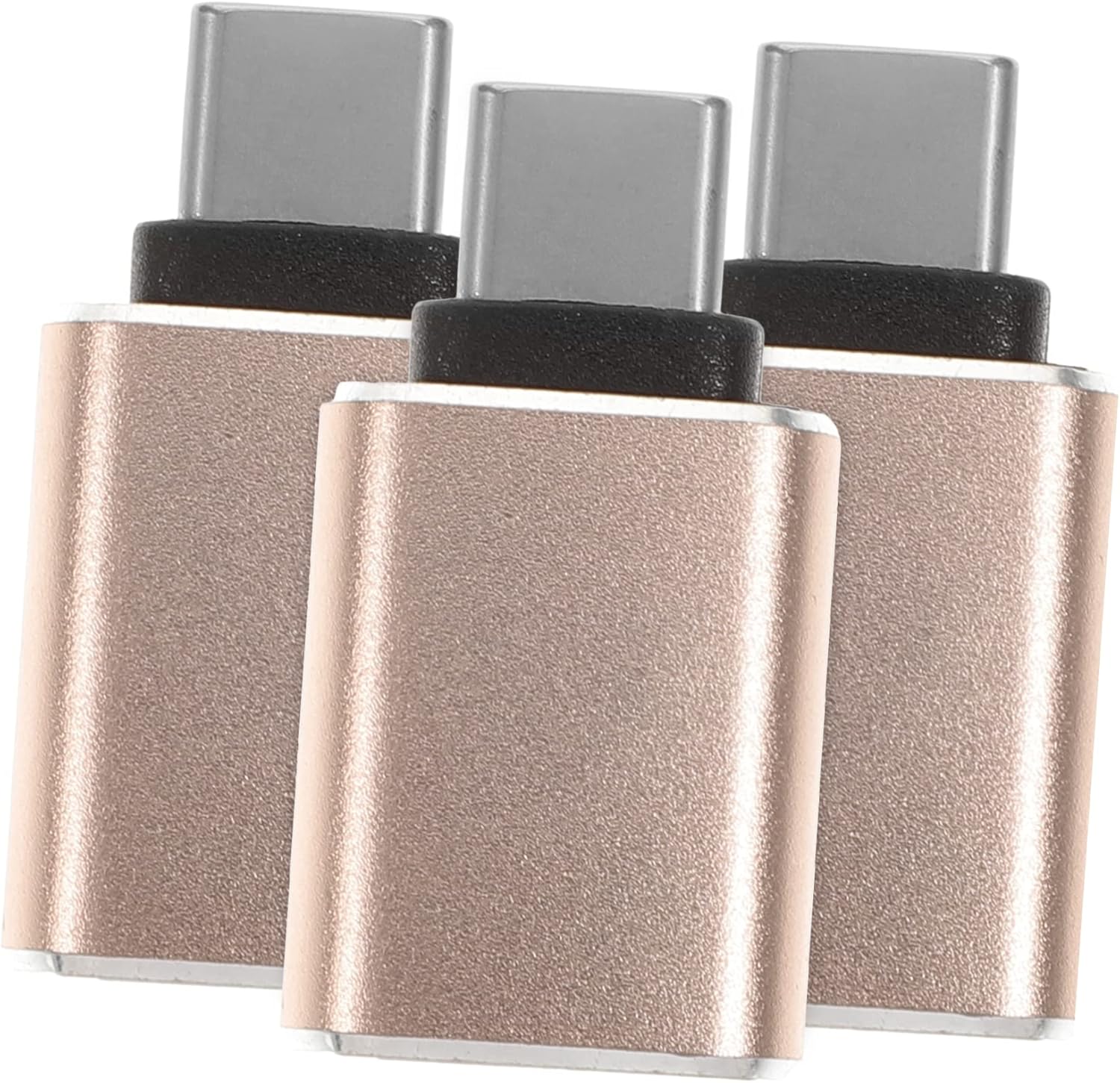 SUBZONAL-Lot de 3 Convertisseurs USB 3.0 vers Type C pour Téléphone et Tablette, Mini Adaptateurs OTG, Compatibles Transfert Rapide 5 Gbit/s, Couleur Or, Accessoires Portables Polyvalents
