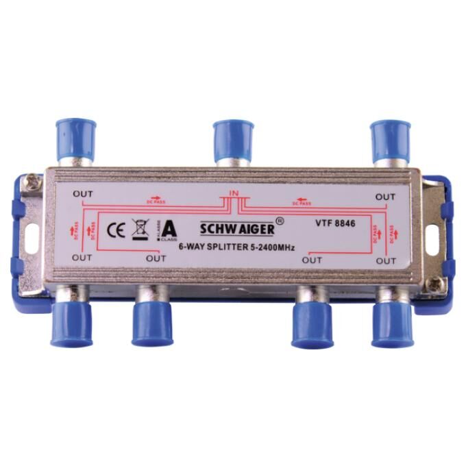 Schwaiger VTF8846 241 Diviseur de câbles Acier inoxydable