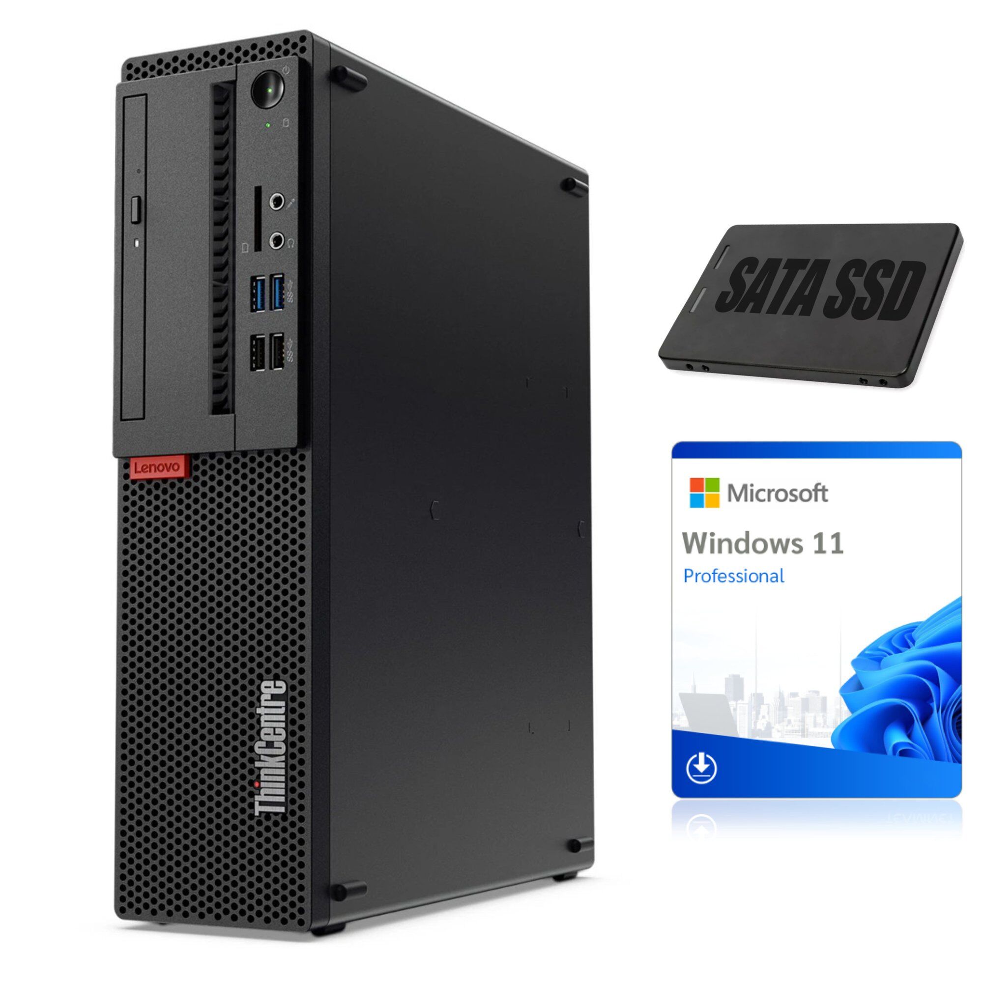 Ordinateur de bureau Lenovo ThinkCentre M75s-1 Desktop RYZEN 5 PRO 3400G 16Go 256Go WIN11P KL A