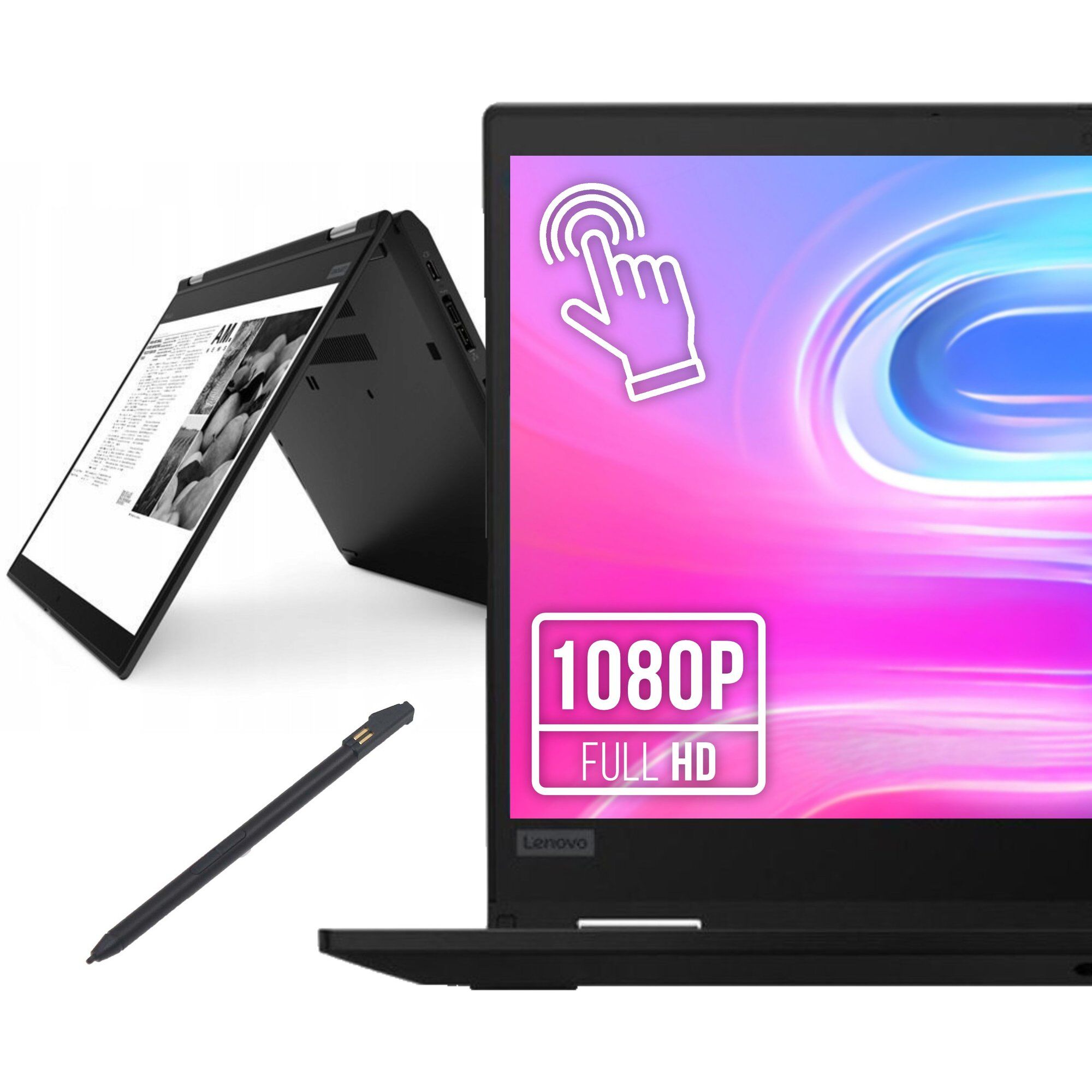 Ordinateur portable 2w1 LENOVO ThinkPad X390 YOGA i5-8265U 16Go 512Go SSD FHD Tactile WIN11HOME