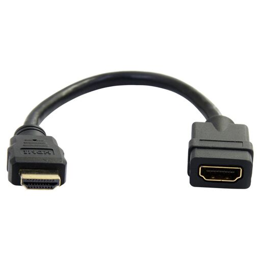 Câble de protection HDMI StarTech - 15 cm, Noir