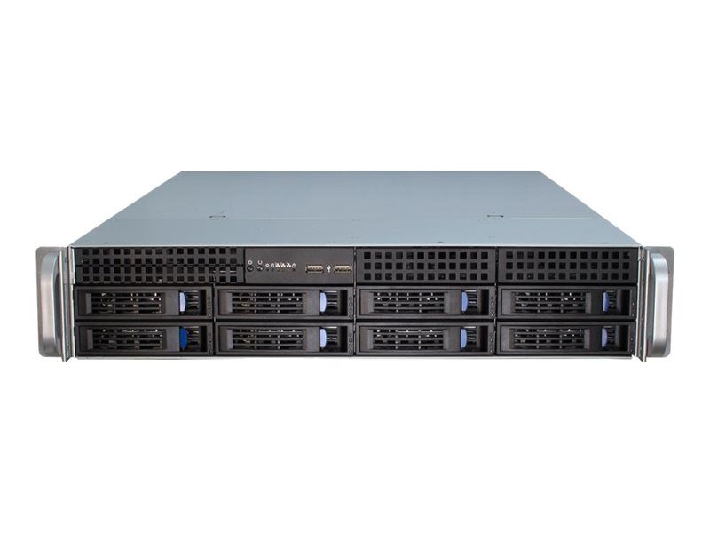 Inter-Tech IPC 2U-2408 - Montable sur rack 2U - SSI EEB - SATA/SAS - hot-swap - pas d'alimentation (EPS2U) - USB