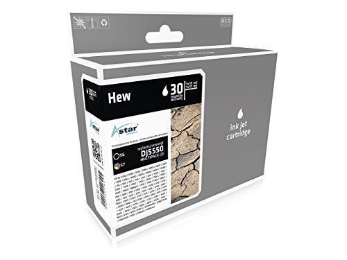 Astar AS42056 Pack de 2 Cartouches d'encre Remanufacturée compatible avec Imprimante HP Multicolore
