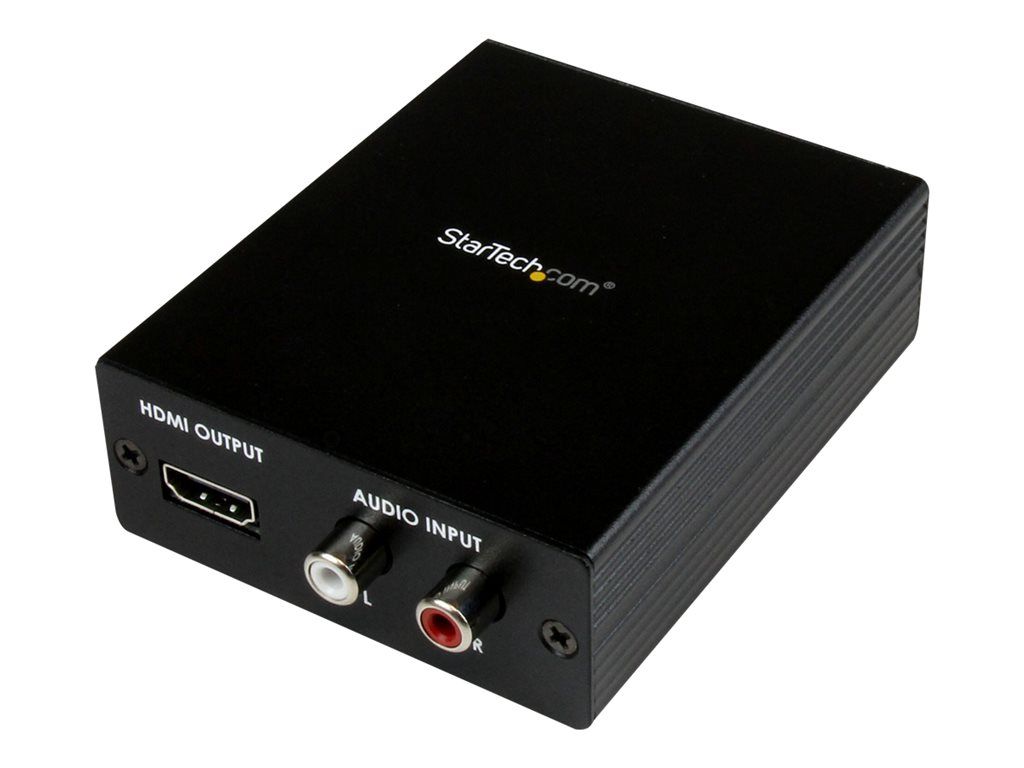 StarTech.com Convertisseur Vidéo Composante YPbPr (YUV) ou VGA et Audio vers HDMI® - PC vers HDMI - 1080p (HDTV) et 1920x1200 (PC) - Convertisseur vidéo - vidéo composante, VGA - HDMI - noir