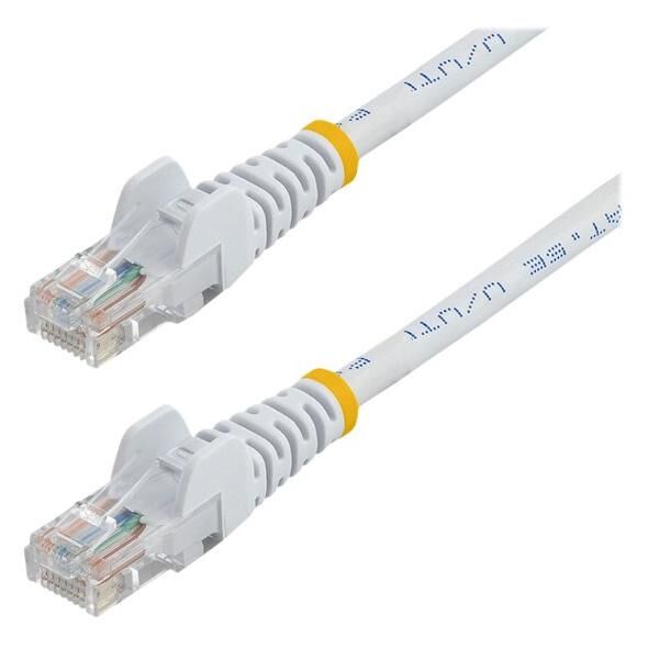 StarTech.com Câble réseau Cat5e UTP sans crochet - 5 m Blanc - Cordon Ethernet RJ45 anti-accroc - Câble patch - Câble réseau - RJ-45 (M) pour RJ-45 (M) - 5 m - UTP - CAT 5e - sans crochet, bloqué - blanc