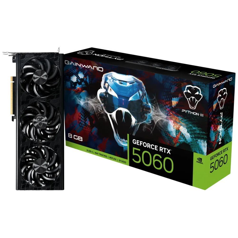 Gainward GeForce RTX 5060 Python III Graphics Card, 8GB GDDR7