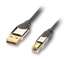 Lindy Premium - Câble USB - USB (M) pour USB type B (M) - USB 2.0 - 3 m - moulé - anthracite