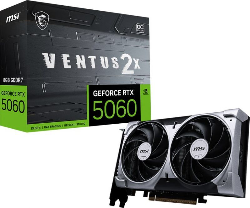 MSI GeForce RTX 5060 VENTUS 2X OC 8G, 8GB GDDR7