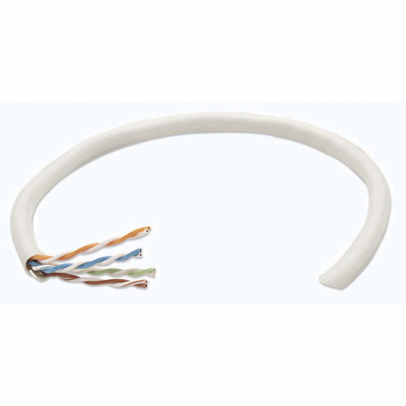 Intellinet Network Bulk Cat6 Cable, 23 AWG, Solid Wire, 305m, Grey, CCA, U/UTP, Box - Câble en vrac - UTP - CAT 6 - solide - gris