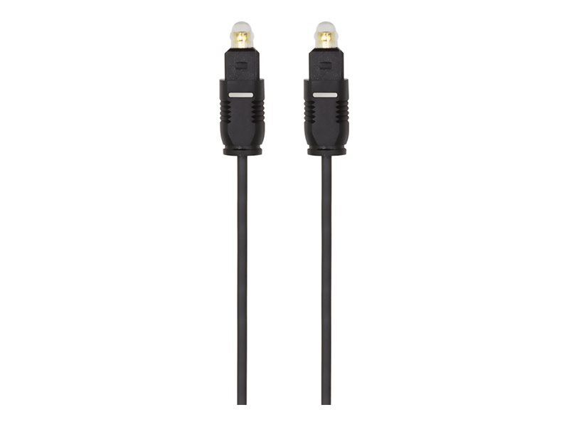 LogiLink - Câble audio numérique (optique) - TOSLINK mâle pour TOSLINK mâle - 5 m - fibre optique - noir