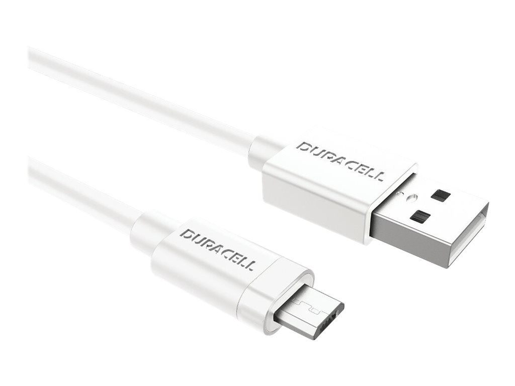 Duracell - Câble USB - Micro-USB de type B (M) pour USB (M) - 2 m - blanc