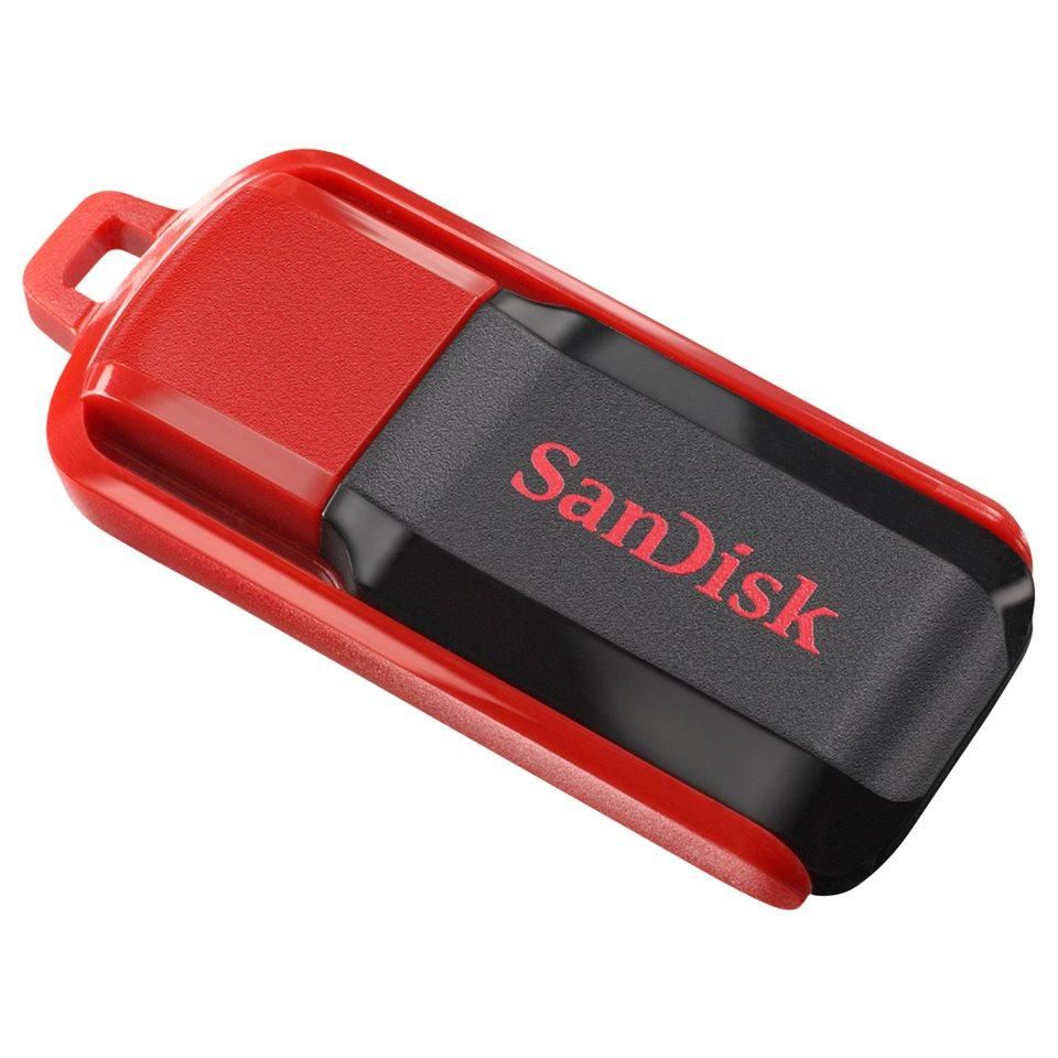SanDisk Cruzer Switch - Clé USB - 64 Go - USB 2.0 - noir, rouge