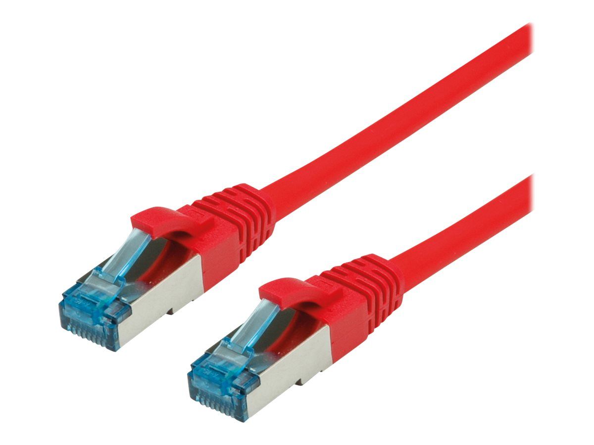 VALUE - Cordon de raccordement - RJ-45 (M) pour RJ-45 (M) - 20 m - SFTP, PiMF - CAT 6a - sans halogène, moulé, sans crochet, bloqué - rouge