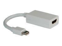 ROLINE Adaptateur Mini DisplayPort-HDMI, MiniDP M - HDMI F