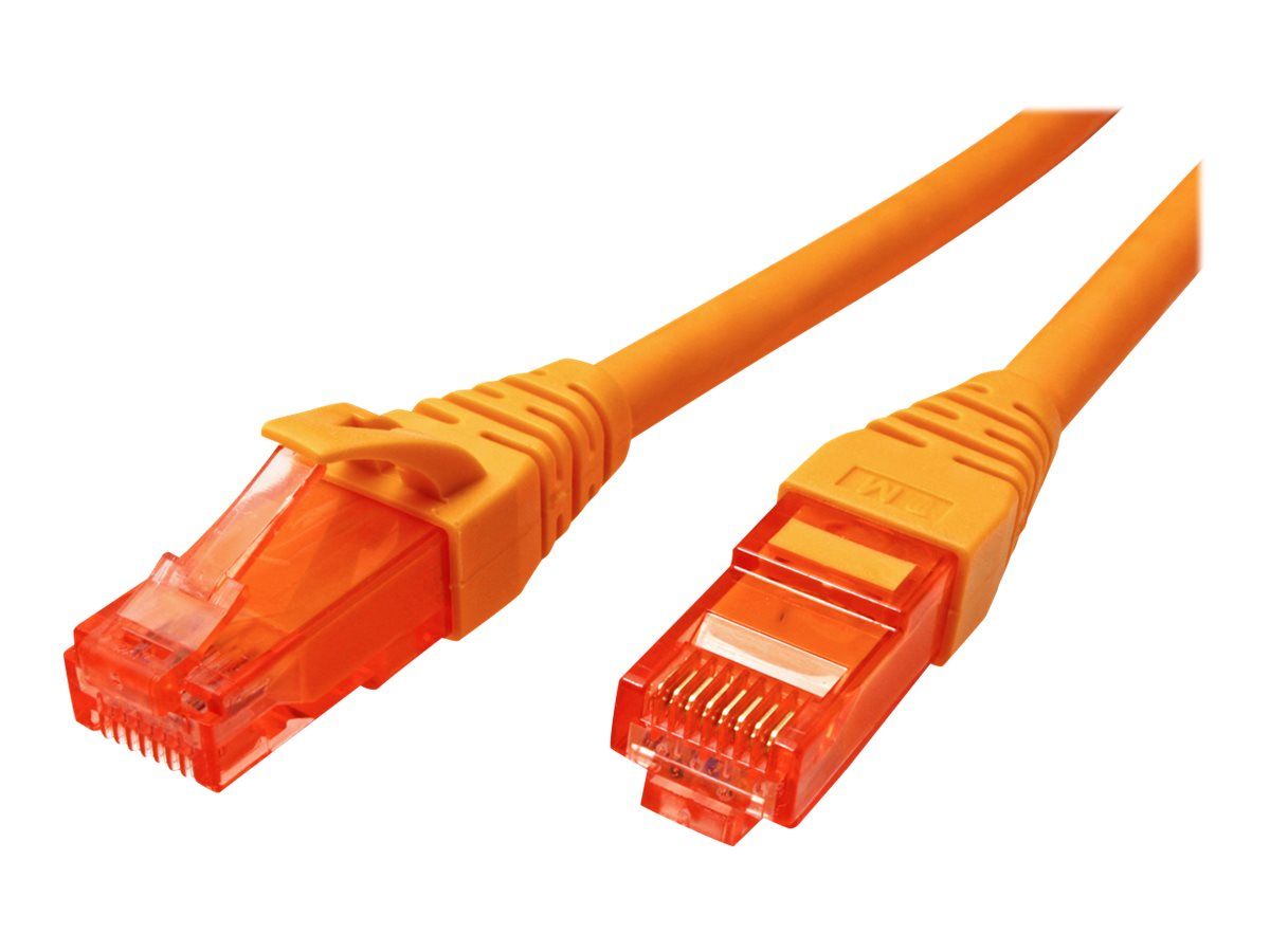 Roline - Cordon de raccordement - RJ-45 (M) pour RJ-45 (M) - 2 m - UTP - CAT 6 - sans halogène, moulé, bloqué - orange