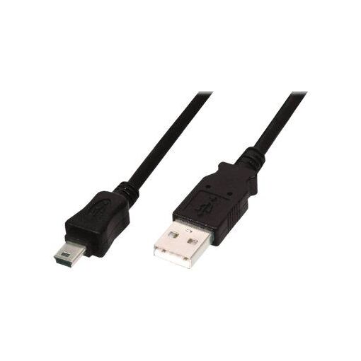 Digitus 1.8m USB 2.0 Cable - Mini USB Type B to USB Type M