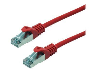 MCL Samar Eco - Cordon de raccordement - RJ-45 (M) pour RJ-45 (M) - 3 m - paire torsadée écrantée (F/UTP) - CAT 6 - moulé, bloqué - rouge