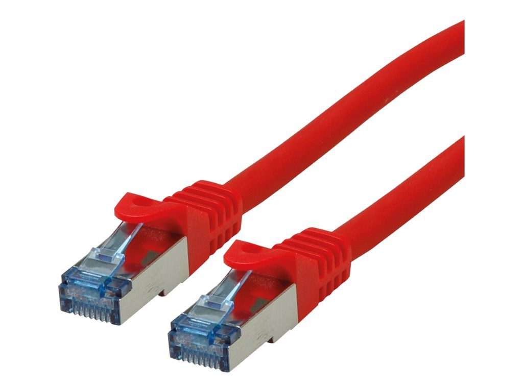 Roline - Cordon de raccordement - RJ-45 (M) pour RJ-45 (M) - 15 m - SFTP - CAT 6a - rouge