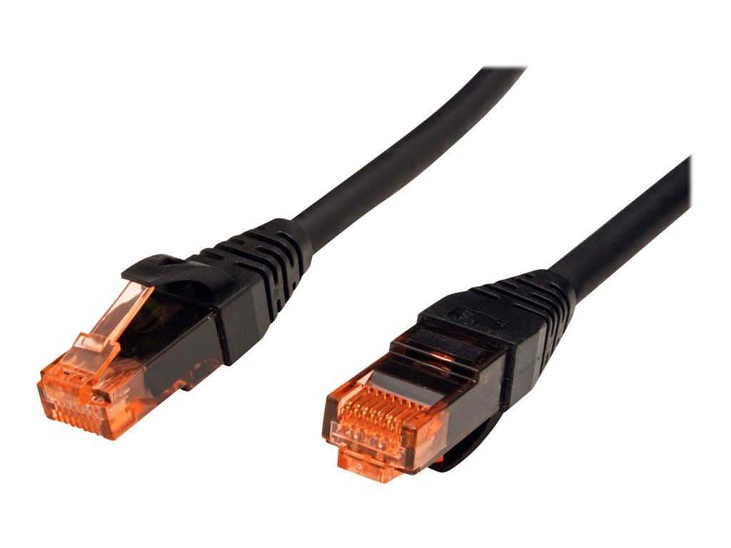 Roline - Cordon de raccordement - RJ-45 (M) pour RJ-45 (M) - 1.5 m - UTP - CAT 6 - sans halogène, moulé, bloqué - noir